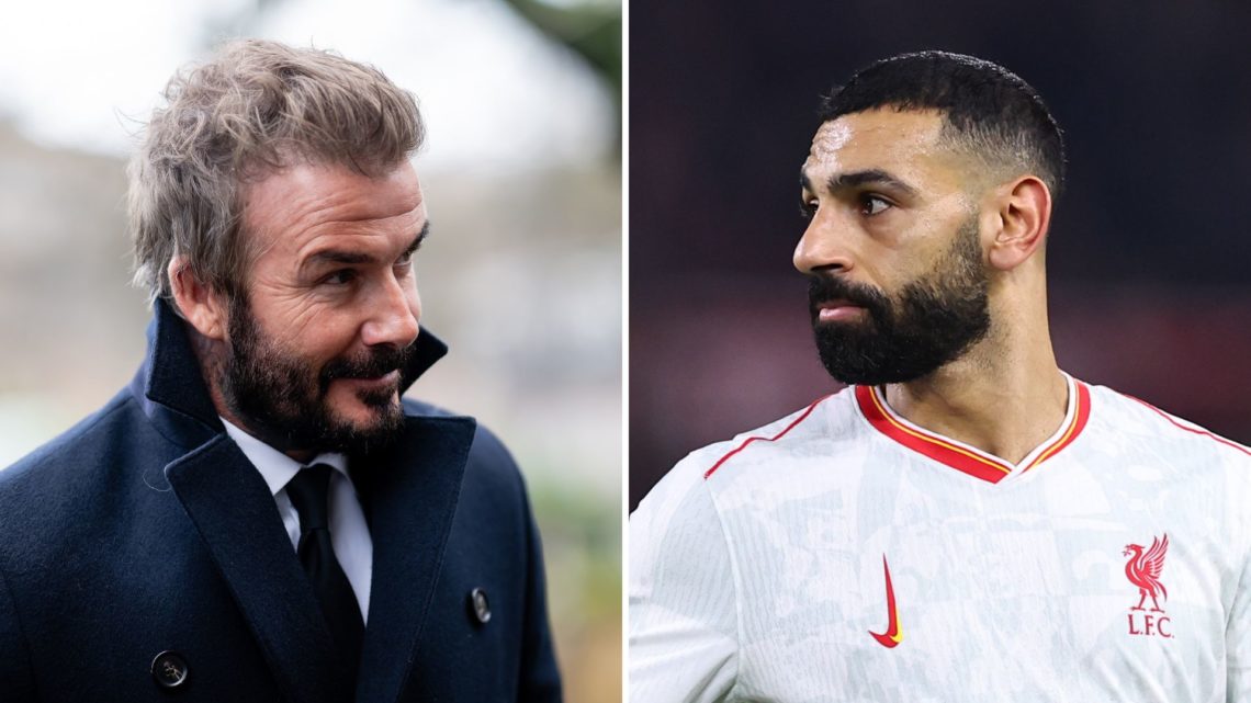 David Beckham and Mohamed Salah.