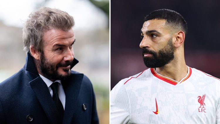 David Beckham and Mohamed Salah.